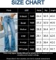 Women's flared pants, high waist ripped stretch flared pants